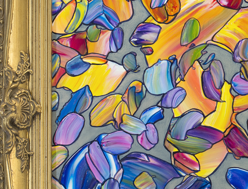 Falling Sun Detail showing frame